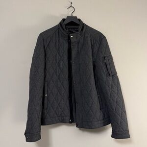 Men's Gray Quilted Jacket